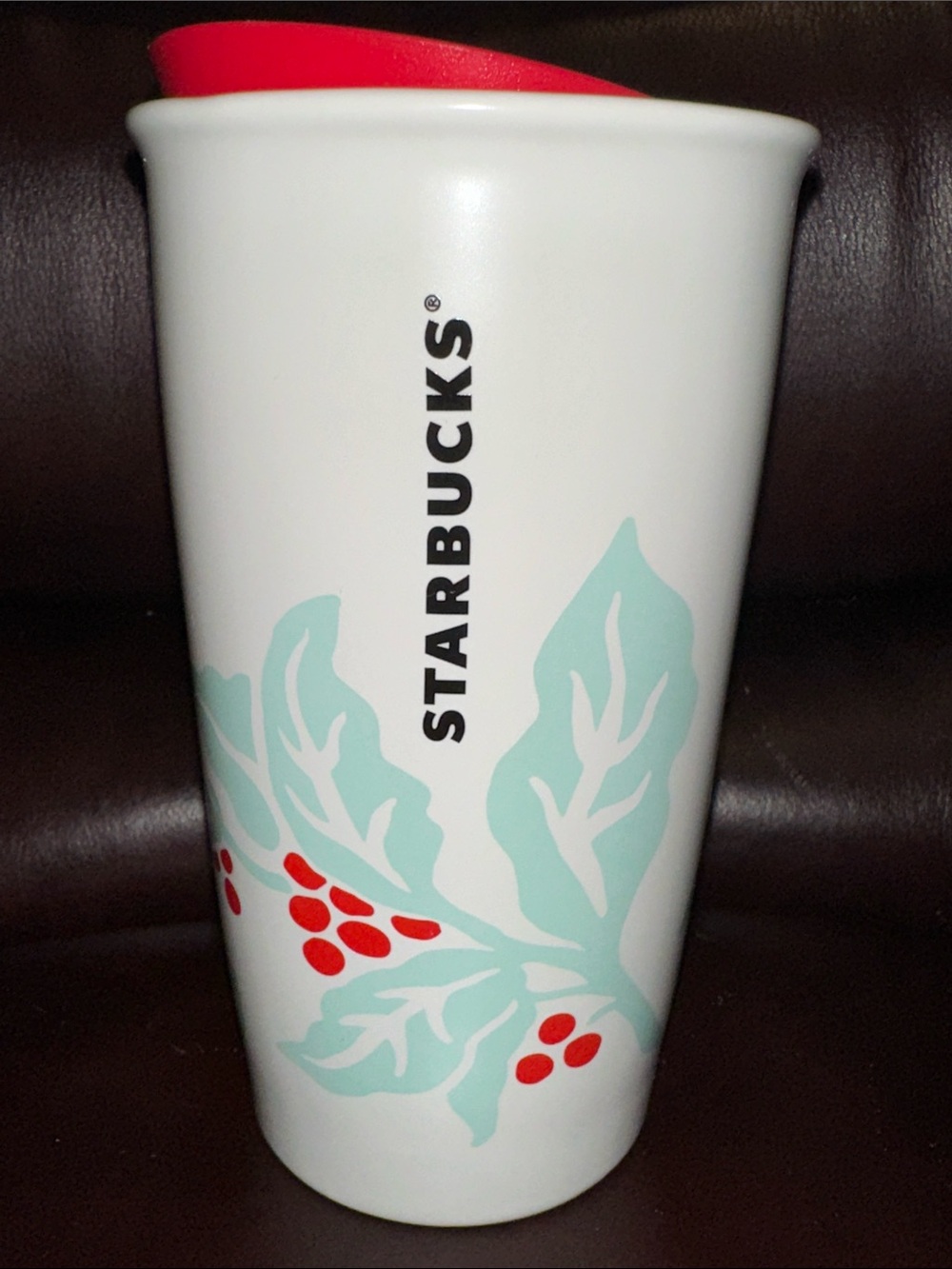 Starbucks 2018 Holiday Holly Berry Ceramic Tumbler